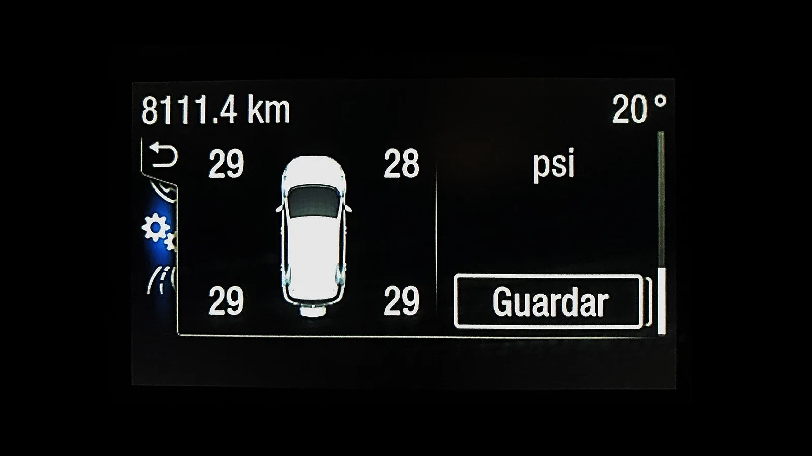 Sistema de monitoreo de presión de neumáticos (TPMS)